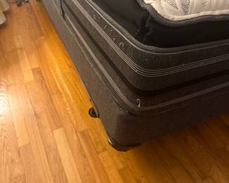 Like new mattress and box spring. Timeless Bedding - next pic is tag 