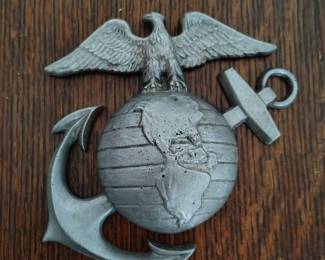 Antique cast metal naval anchor 