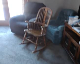Oak rocker