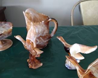 Slag glass Carmel color