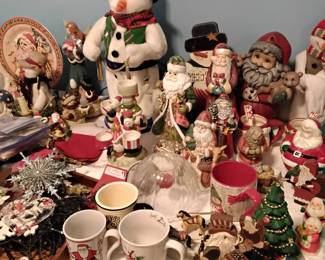 A plethora of Christmas decor