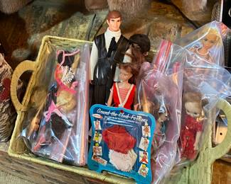 Vintage Barbie dolls, etc. 