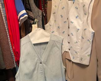 Collection of vintage vests