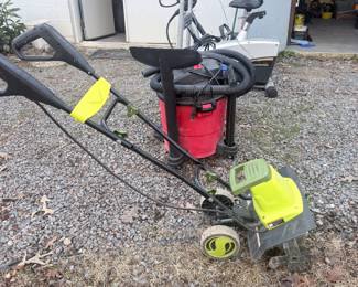 gas garden tiller
