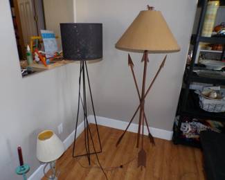 Standing lamps.