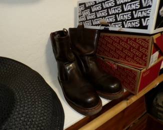 Dr. Martens Steel Toe Boots.