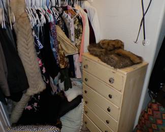 Womens clothing. Jewelry box.