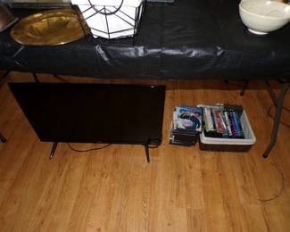 DVDs and a 32" TV