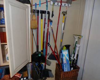 Outdoor and cleaning tools.