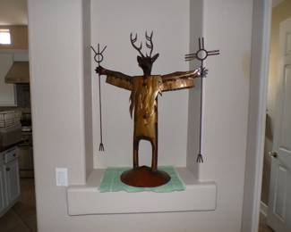 Yaqui style Metal sculpture