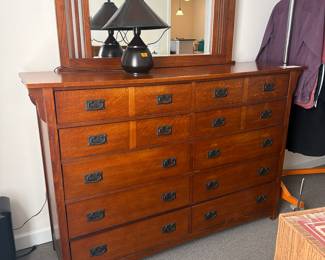 Bassett Dresser and Mirror