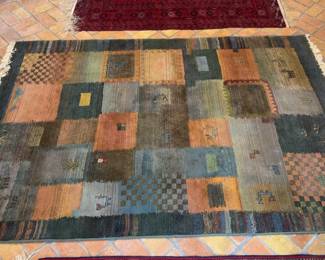 Nirvana Collection Egyptian Patchwork-Style Area Rug, 63” × 91”