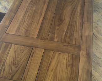 (Solid Teak) Custom One-of-a-kind Dining Table from Côte d'Ivoire SODEFOR Plantation – Seats 8 (86” x 39” x 30”), Mid-Late 20th Century