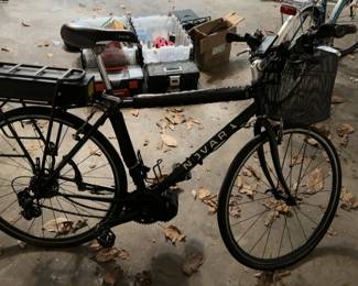 Custom Novara Hybrid Electric Bike (Bafang Mid-Drive Conversion) with Basket & Rack (NOTE: For Parts - Needs Work)