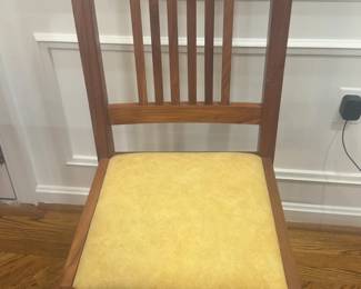 (Solid Teak) Custom One-of-a-kind matching Teak Dining Chairs – Set of 8 (Sold Individually) from Côte d'Ivoire SODEFOR Plantation, Mid-Late 20th Century