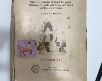 1974 Dungeons & Dragons Original 3-Volume Boxed Set (First Edition)