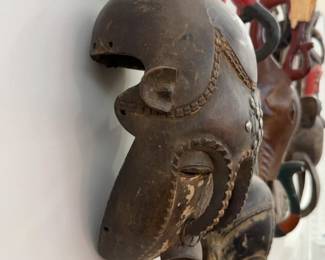 Ceremonial Mask from Côte d’Ivoire (Ivory Coast) - 19” Mid-20th Century Tribal Handmade Mask