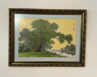 Original Korean Silk Embroidery Framed Art “Summer of Seokdamgugok (Nine Bends of Seokdam)” by Choe Munchil (27” x 36”)
(30” x 30”)