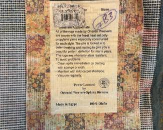 Nirvana Collection Egyptian Patchwork-Style Area Rug, 63” × 91”