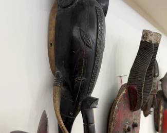 23” Côte d'Ivoire (Ivory Coast) West African Elephant Ceremonial Mask, Mid-20th Century