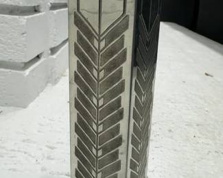 Frank Lloyd Wright Collection pewter Art Deco bud vase by Ortak Scotland