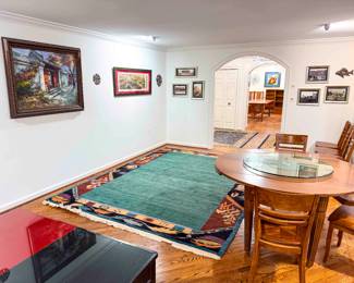 8.5’ x 11’ Genuine Handmade Oriental Wool Rug - Tibetan Art Deco Hand Knotted in the Kingdom of Nepal Wool