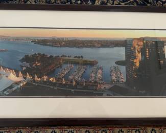 Signed Panoramic Photograph of San Diego Skyline and Harbor (42” x 18”)