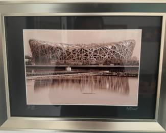 2008 Signed and Framed Photograph – Beijing National Stadium (“Bird’s Nest”) - 1
(17” x 13”)