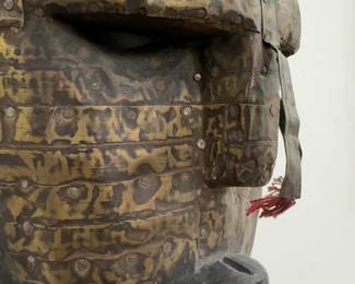 Ritual Mask from Mali (Guinea Coast) - 16” Mid-20th Century Tribal Handmade Mask with Horns