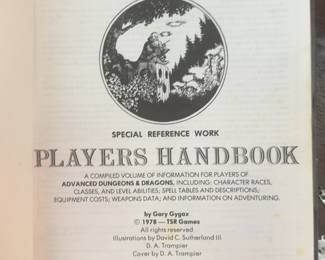 1978 Advanced Dungeons & Dragons Players Handbook – 1st Edition