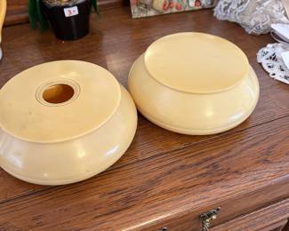 CELLULOID HAIR RECEIVER & POWDER BOX