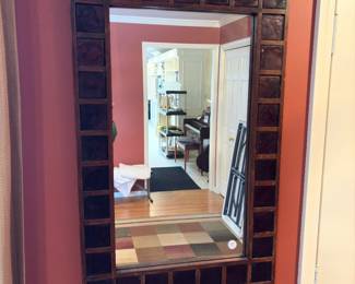 Infused glass frame with mirror 