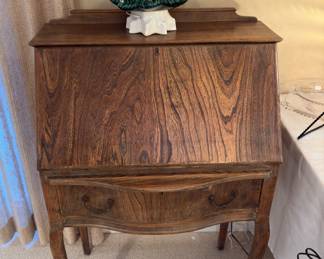 Antique drop front secretary