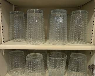Hobnail pattern glasses