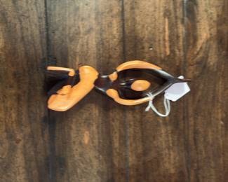 Wood dancer figurine