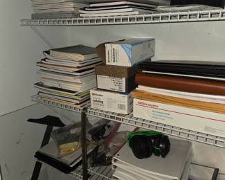 Lots of office supplies