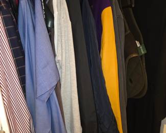 Lots of men’s clothing