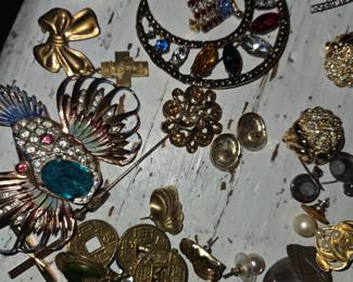 Broaches- Lots of Vintage:  Coro Craft Vintage Sterling BlowFish Pin  pulse many other sterling silver items