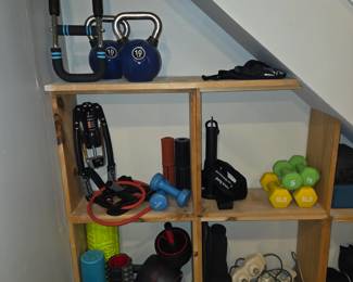 Lots of Exercise equipment 