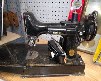 Singer Featherweight portable sewing machine