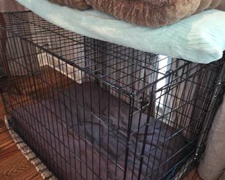 Dog crates, supplies