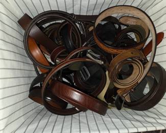 Lots of leather men’s belts
