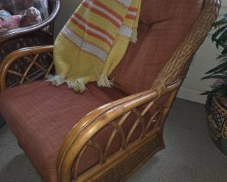 Vintage Rattan wicker glider