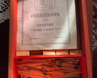 Vintage China Textile Co. Mahjong Set with Wooden Box