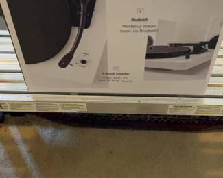 EP-33 Bluetooth Turntable with 50 Watt Stereo Speakers