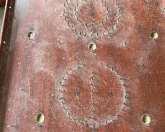 Vintage Wooden Tabletop Bagatelle Pinball Game with Metal Balls