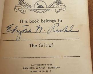 Vintage 1938 The Good Fortune Birthday Book by Samuel Ward Boston