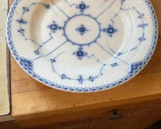 Royal Copenhagen Blue Fluted Plain Porcelain Plate