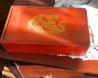 Vintage China Textile Co. Mahjong Set with Wooden Box