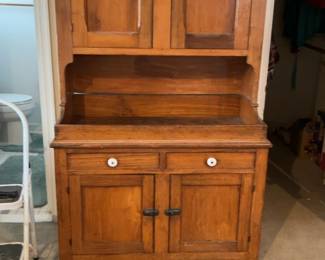 Rustic Solid Wood Farmhouse Hutch Cabinet 44 x 78 x 21